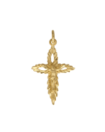 10K Yellow Gold Fancy Crucifix Charm