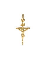 10K Yellow Gold Crucifix Charm