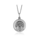 Silver Confirmation Medallion Pendant