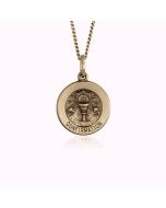 14K Yellow Gold Confirmation Medallion Pendant