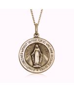 14K Yellow Gold Miraculous Medallion Pendant