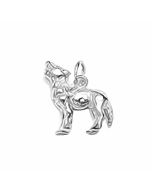 Silver 3D Atika Dog Charm