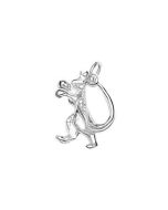 Silver 3D Kangaroo Charm