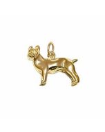 10K Yellow Gold 3D Basenji Dog Charm