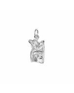 Silver 3D Bear Charm