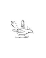 Silver Blue Jay Charm