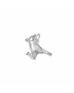 Silver 3D Blue Jay Charm