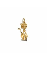 10K Yellow Gold Cat Charm