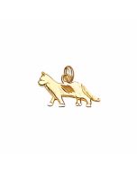 10K Yellow Gold Walking Cat Charm