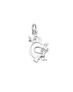 Silver Baby Chick Charm