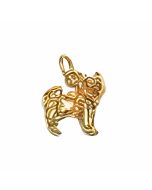 10K Yellow 3D Chihuahua Dog Charm