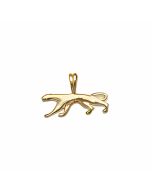 10K Yellow Gold Cougar Pendant