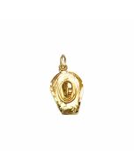 10K Yellow Gold 3D Cowboy Hat Charm