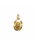 10K Yellow Gold 3D Small Cowboy Hat Charm