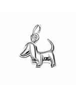 Silver Dachshund Dog Charm