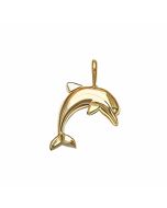 10K Yellow Gold Dolphin Pendant