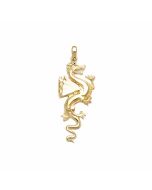 10K Yellow Gold Big Dragon Pendant