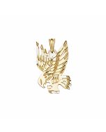 10K Yellow Gold Eagle Pendant