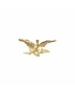 10K Yellow Gold Large Eagle Pendant