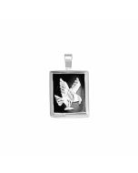 Silver Onyx Eagle Pendant