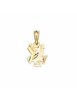 10K Yellow Gold Baby Eagle Pendant