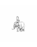 Silver Elephant Charm