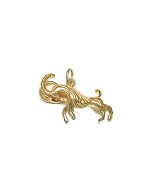 10K Yellow Gold Elk Charm