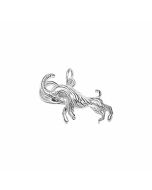 Silver Elk Charm