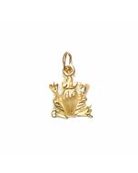 10K Yellow Gold Frog Charm