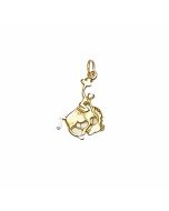 10K Yellow Gold Rodeo Cowboy Charm