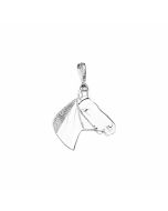 Silver Horse Face Pendant