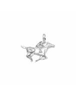 Silver Horse and Rider Pendant