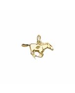 10K Yellow Gold Galloping Horse Charm