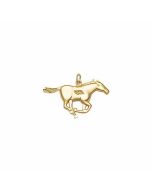 10K Yellow Gold Horse Pendant