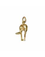 10K Yellow Gold Horse's Behind Charm