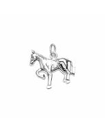 10K White Gold Horse Charm