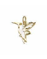 10K Yellow Gold Hummingbird Charm