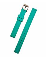 12mm Green Plain Silicone Watch Band with Quick Release Pins