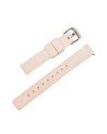 14mm Light Pink Plain Silicone Watch Band with Quick Release Pins