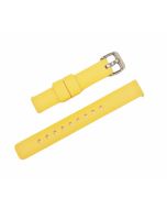 18mm Yellow Plain Silicone Watch Band with Quick Release Pins