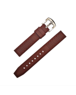 24mm Brown Dotted Silicone Watch Band with Quick Release Pins