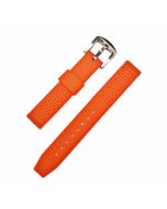 20mm Orange Dotted Silicone Watch Band with Quick Release Pins