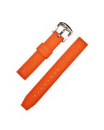 22mm Orange Dotted Silicone Watch Band with Quick Release Pins