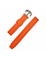 16mm Orange Dotted Silicone Watch Band with Quick Release Pins