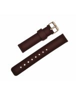 18mm Brown Chain Pattern Silicone Watch Band with Quick Release Pins