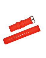 20mm Red Plain Silicone Watch Band with Quick Release Pins