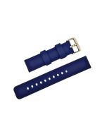 20mm Navy Blue Plain Silicone Watch Band with Quick Release Pins