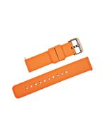 20mm Orange Plain Silicone Watch Band with Quick Release Pins