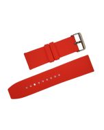 28mm Red Plain Silicone Watch Band with Quick Release Pins