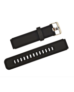 16X30MM Black Plain Silicone Watch Band with Quick Release Pins